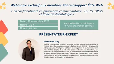 Pharmasupport, le portail des services professionnels de Pharmascience